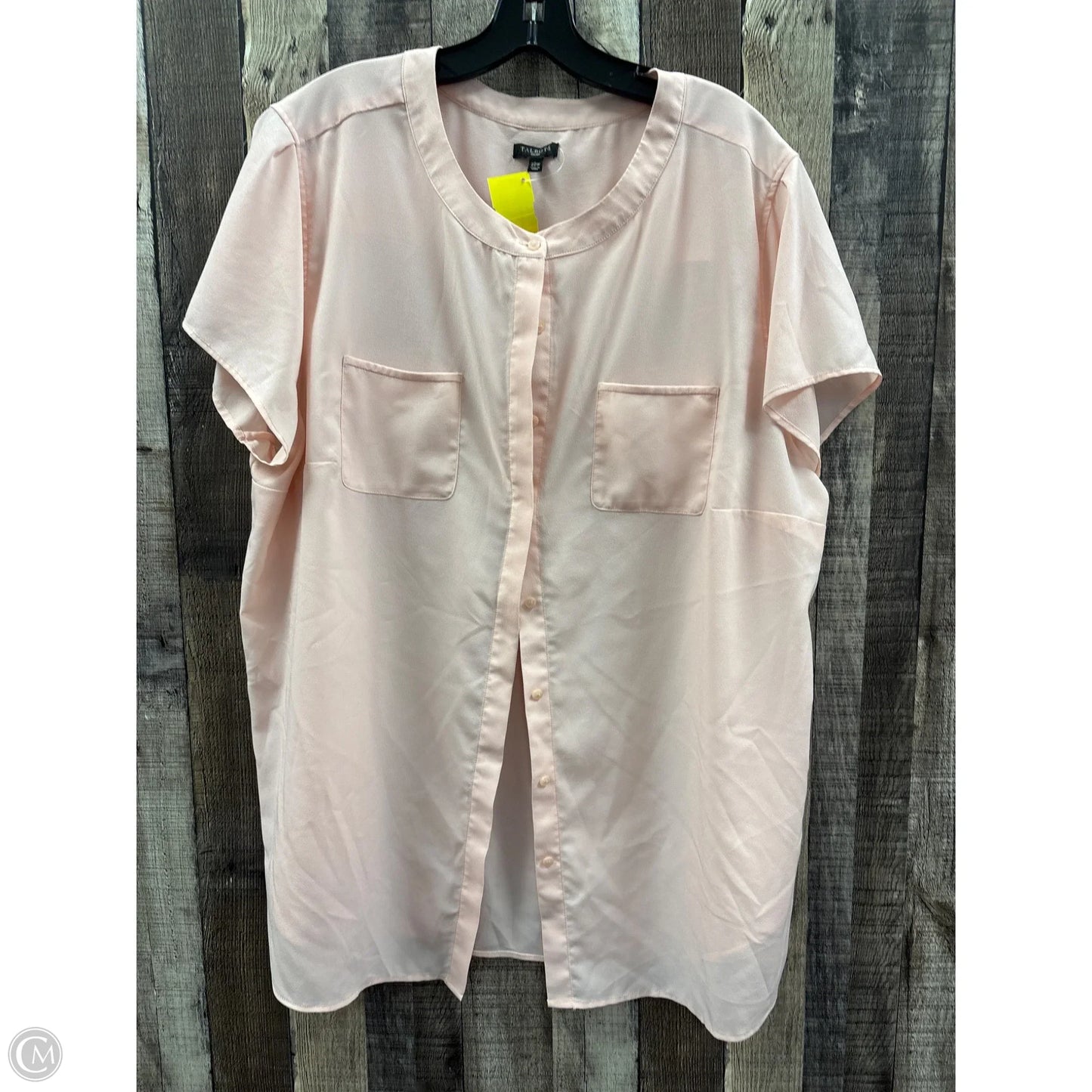 Top Short Sleeve By Talbots In Pink, Size: 3x