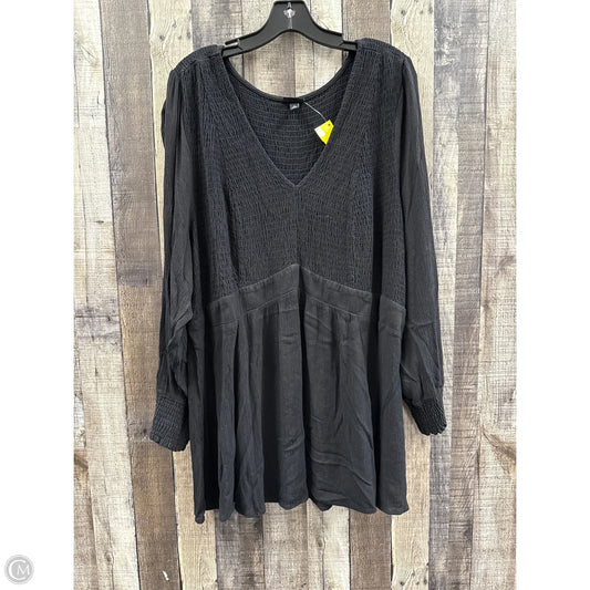 Top Long Sleeve By Torrid In Black, Size: 4x