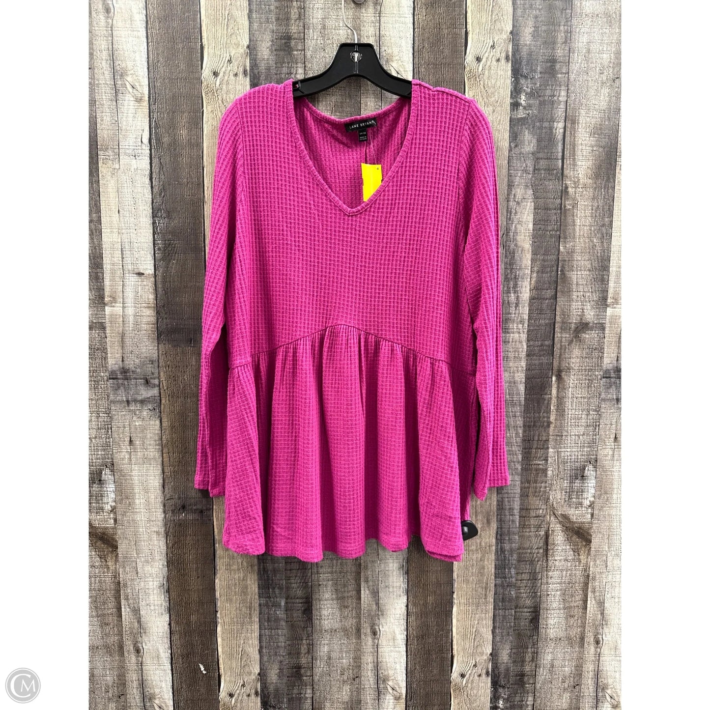 Top Long Sleeve By Lane Bryant In Pink, Size: L