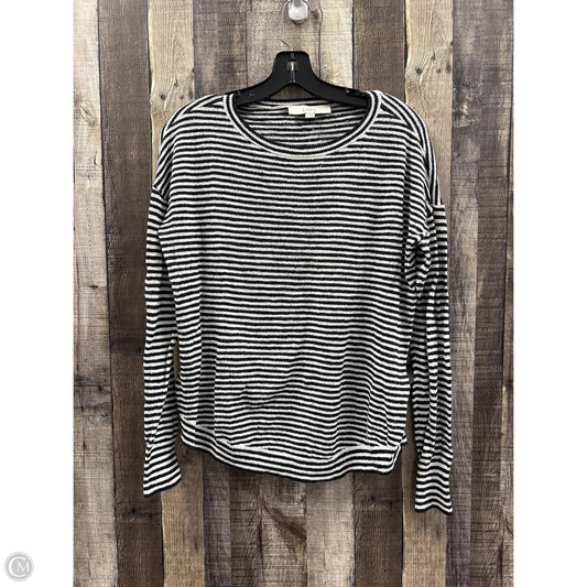 Top Long Sleeve By Loft In Striped Pattern, Size: S