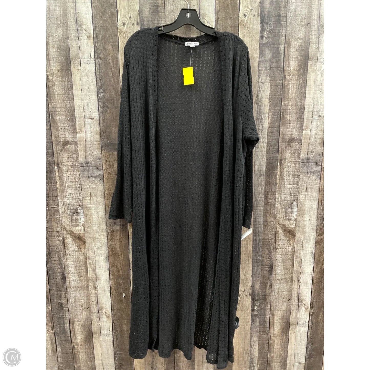 Cardigan By Ophelia Roe In Black, Size: 1x