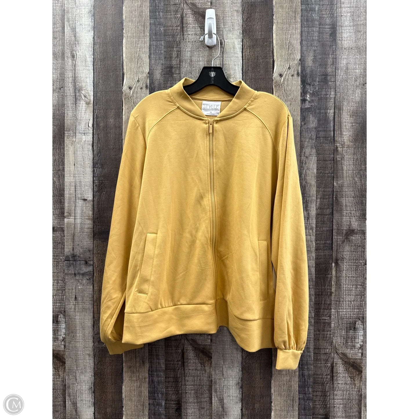 Jacket Other By Stylus In Yellow, Size: 1x