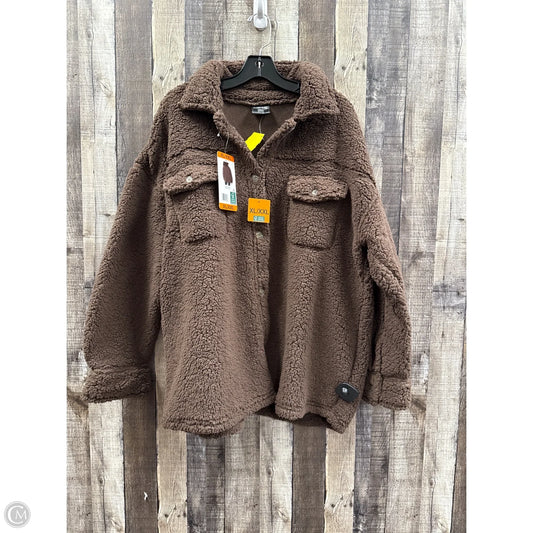 Jacket Faux Fur & Sherpa By 32 Degrees In Brown, Size: Xxl