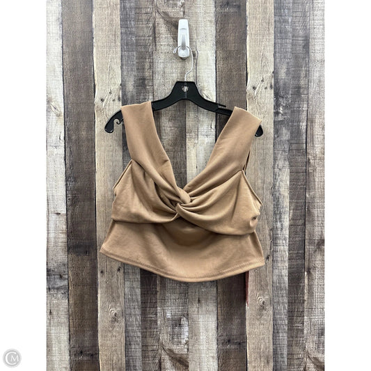 Top Short Sleeve By Shein In Tan, Size: 3x