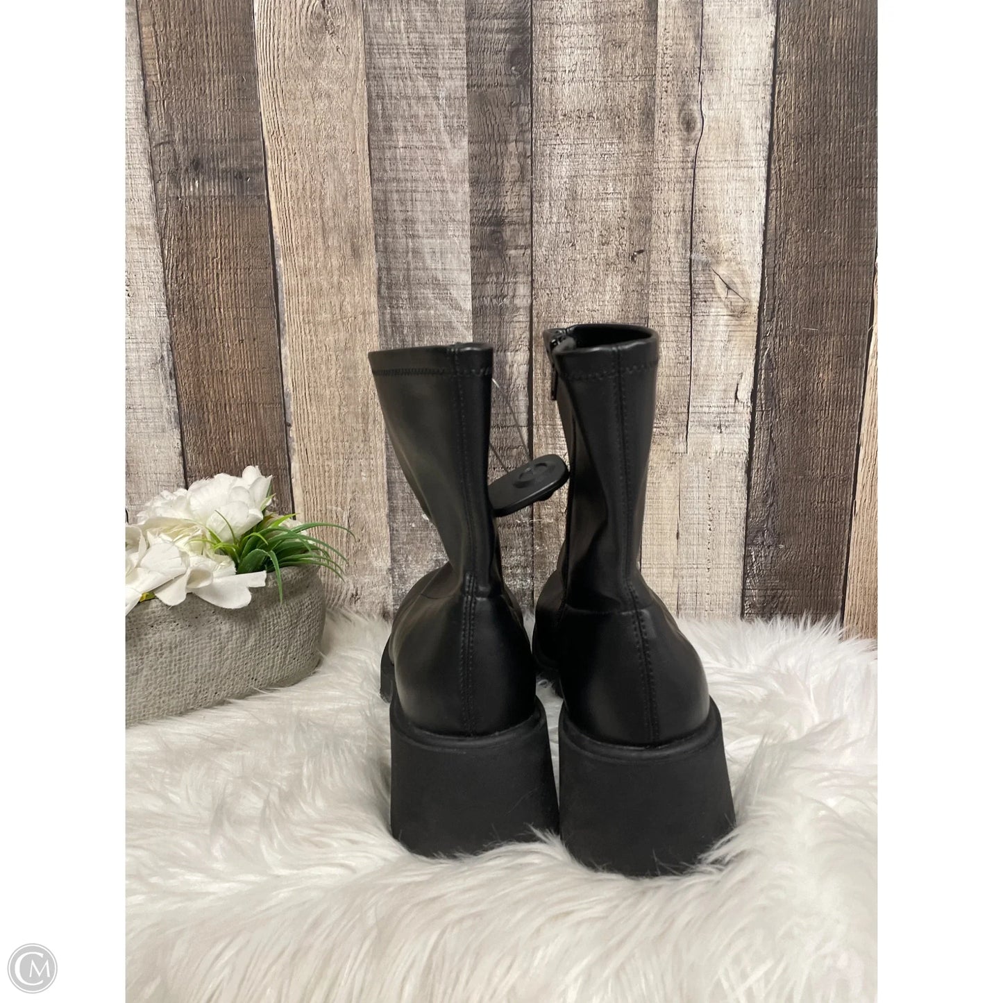 Boots Ankle Heels By Wild Fable In Black, Size: 10