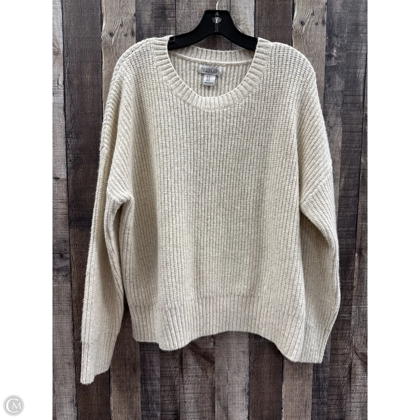 Sweater By Rachel Zoe In Ivory, Size: Xl