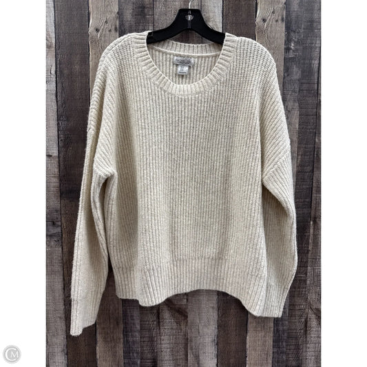 Sweater By Rachel Zoe In Ivory, Size: Xl