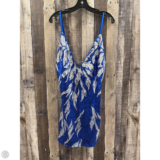 Dress Party Short By Akira In Blue & Silver, Size: L