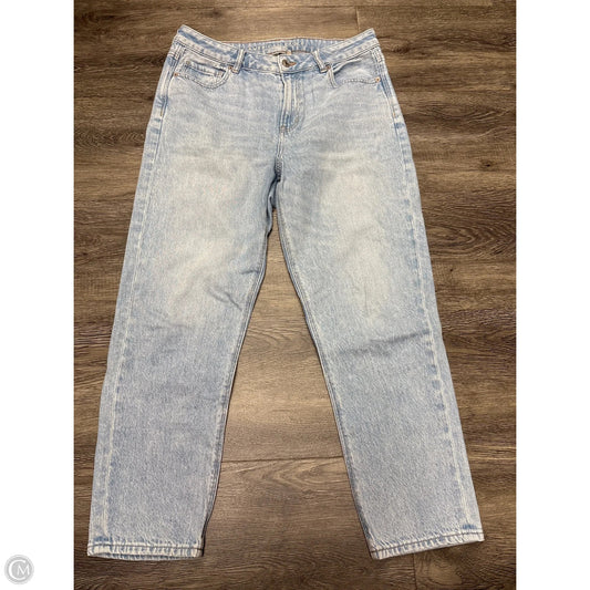 Jeans Straight By American Eagle In Blue Denim, Size: 10