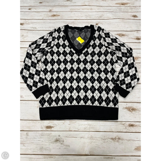 Sweater By Torrid In Black & White, Size: Xl