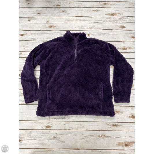 Jacket Fleece By Lands End In Purple, Size: S