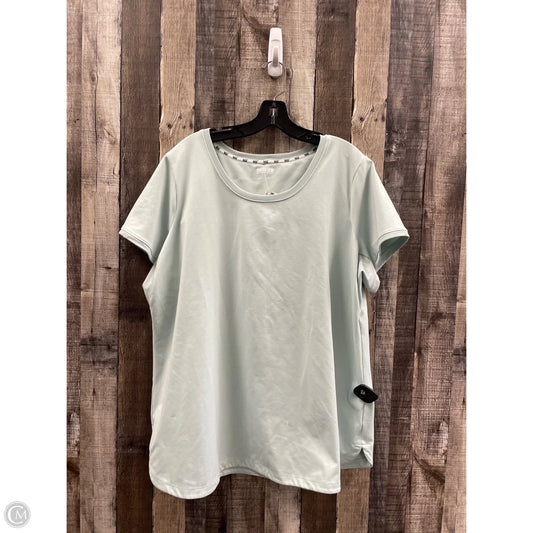 Athletic Top Short Sleeve By Duluth Trading In Green, Size: 2x