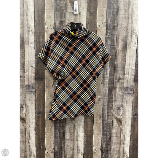 Tunic Short Sleeve By Zara Women In Plaid Pattern, Size: S