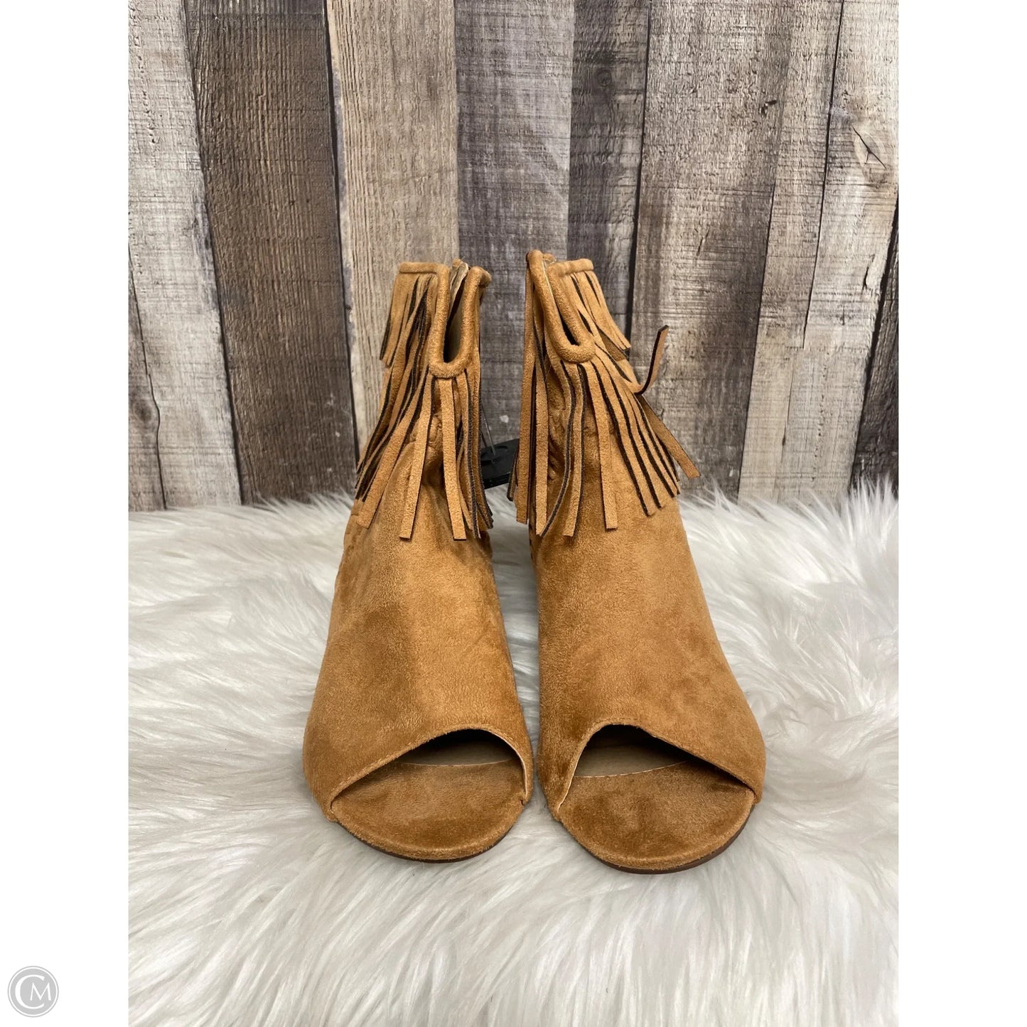 Boots Ankle Heels By Altard State In Brown, Size: 10