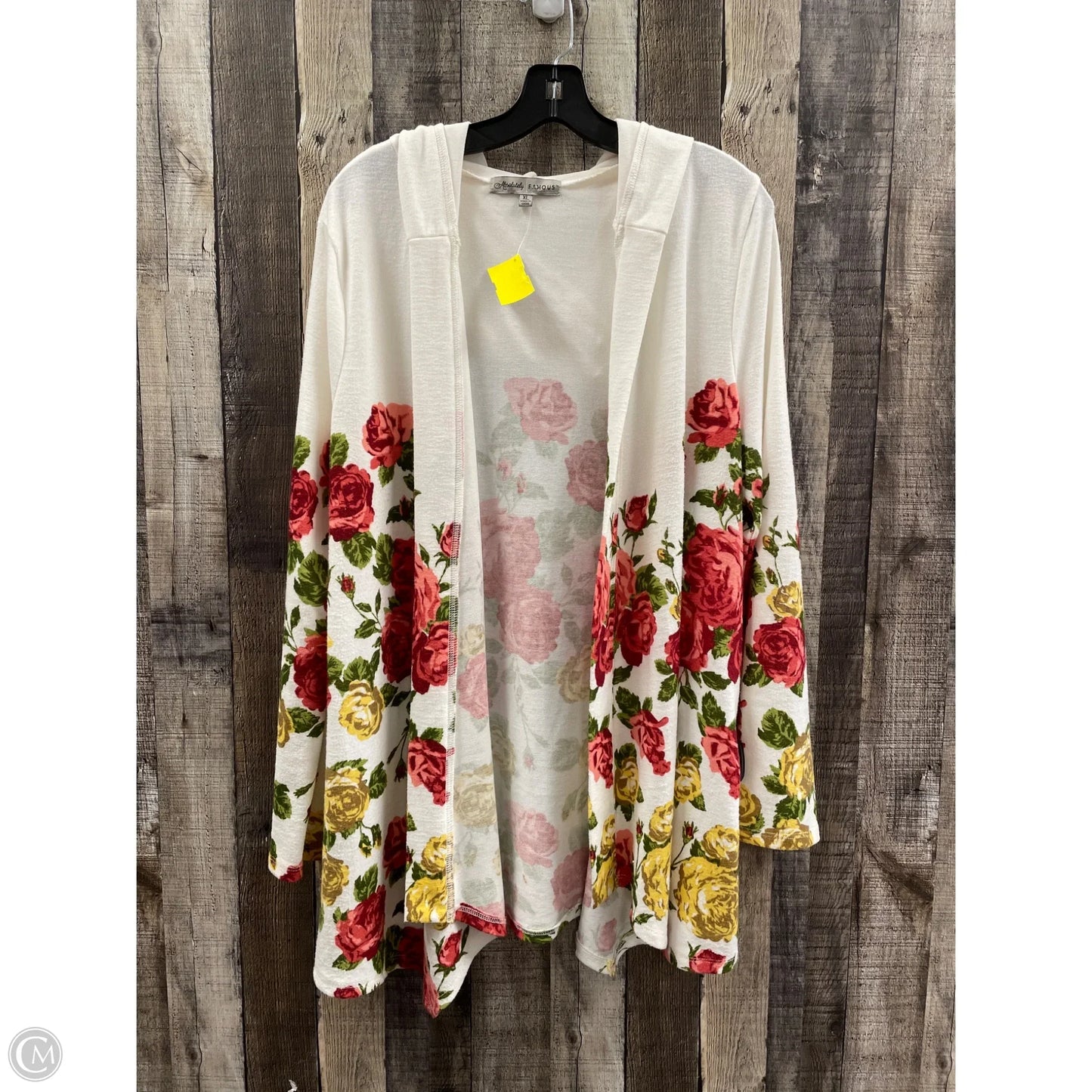 Cardigan By Absolutely Famous In Multi-colored, Size: Xl