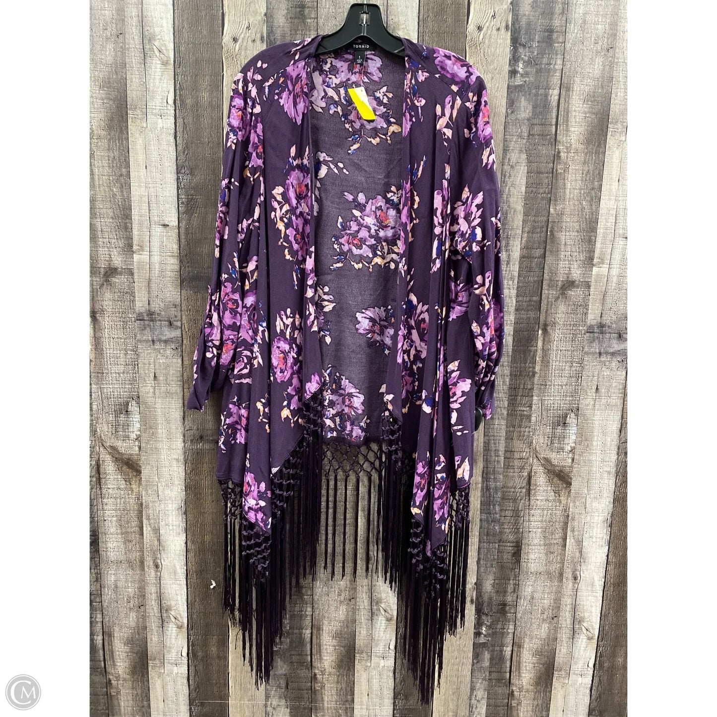 Cardigan By Torrid In Purple, Size: Xl