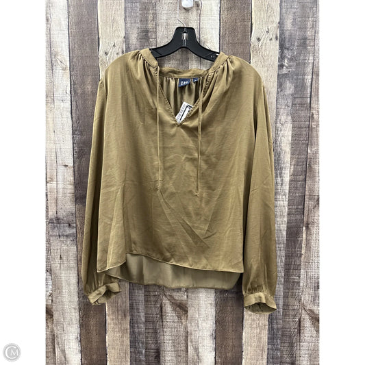 Top Long Sleeve By Gap In Brown, Size: L