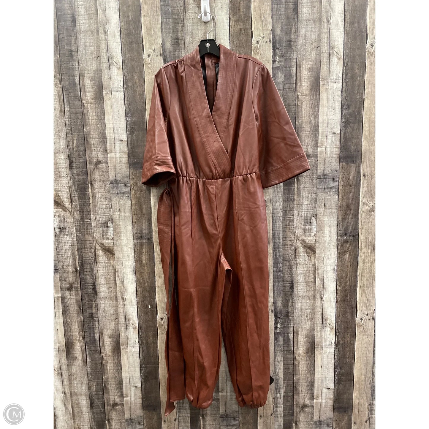 Jumpsuit By International Concepts In Brown, Size: L
