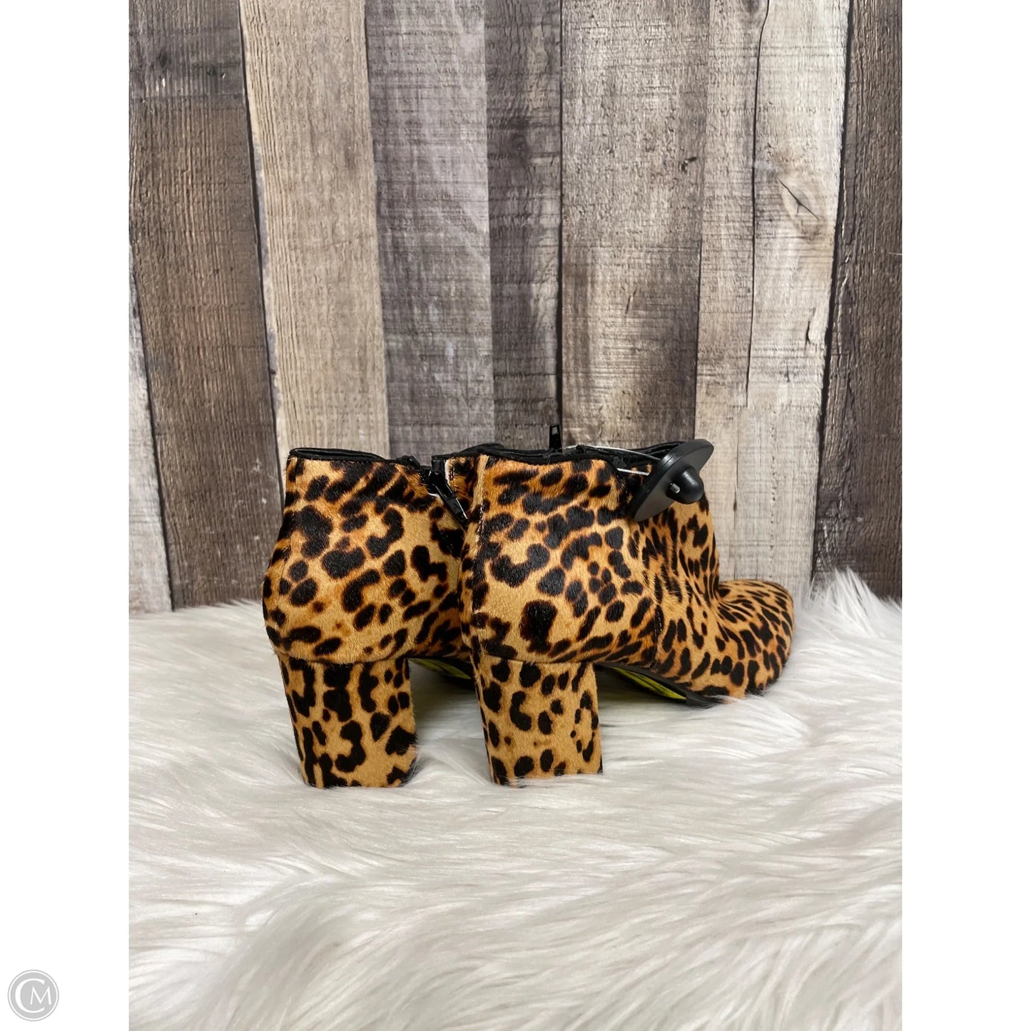 Boots Ankle Heels By Aerosoles In Animal Print, Size: 7.5
