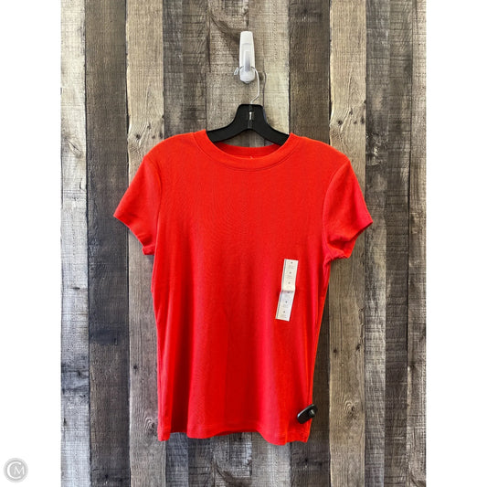 Top Short Sleeve By A New Day In Orange, Size: M