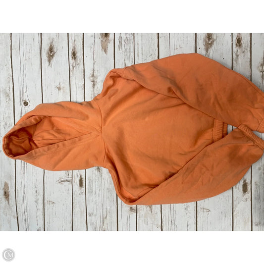 Sweatshirt Hoodie By Zara In Orange, Size: S