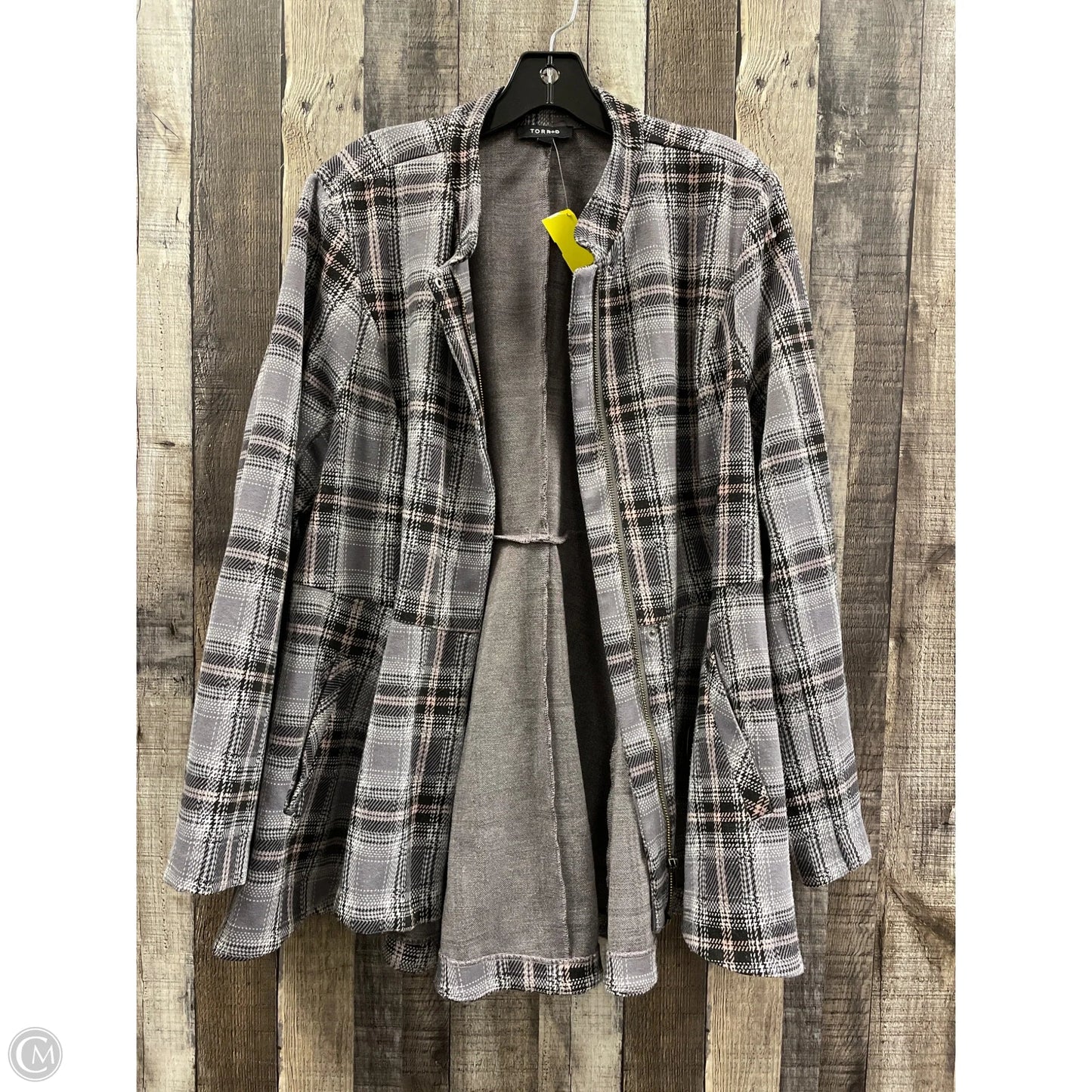 Jacket Other By Torrid In Plaid Pattern, Size: 2x