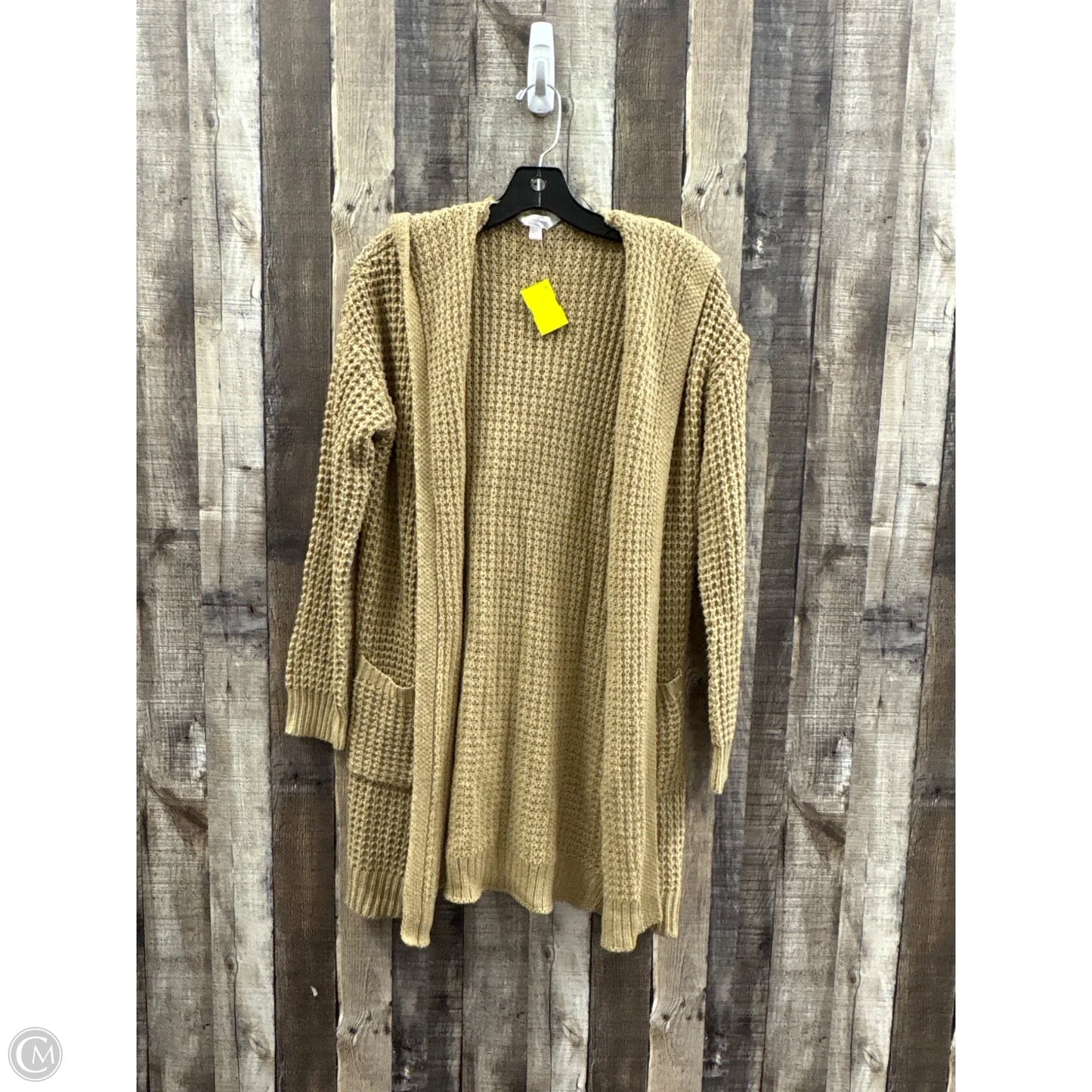 Sweater Cardigan By No Boundaries In Tan, Size: Xxl