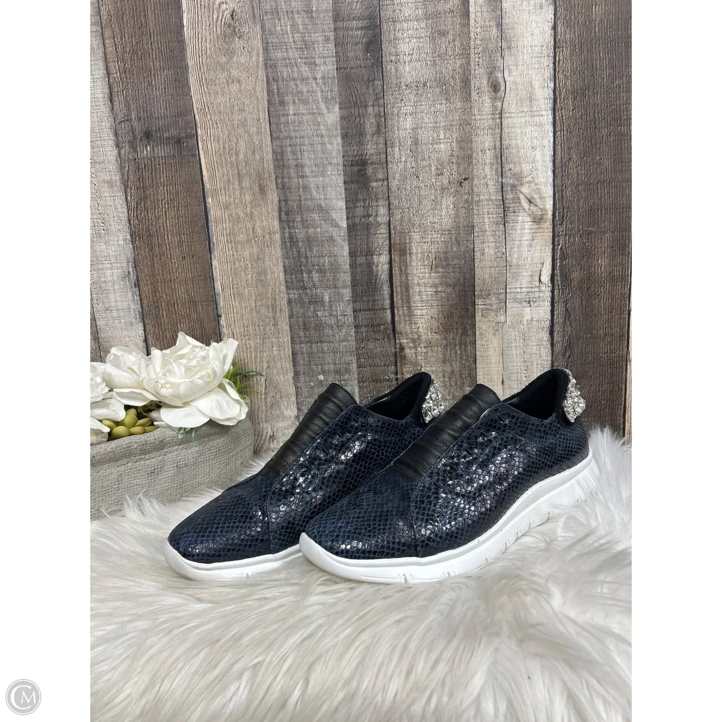 Shoes Flats By Sesto Meucci In Navy, Size: 9