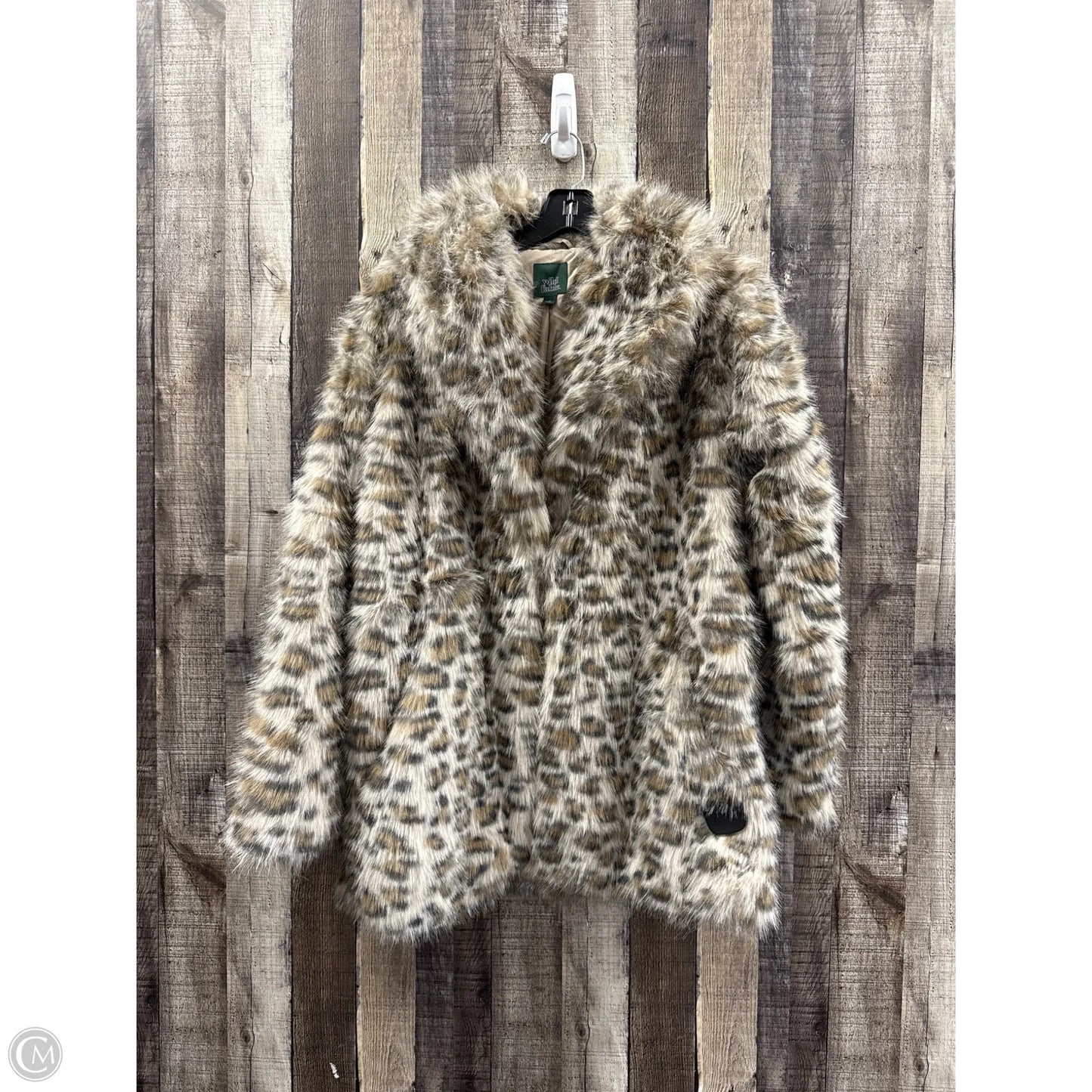 Coat Faux Fur & Sherpa By Wild Fable In Animal Print, Size: M