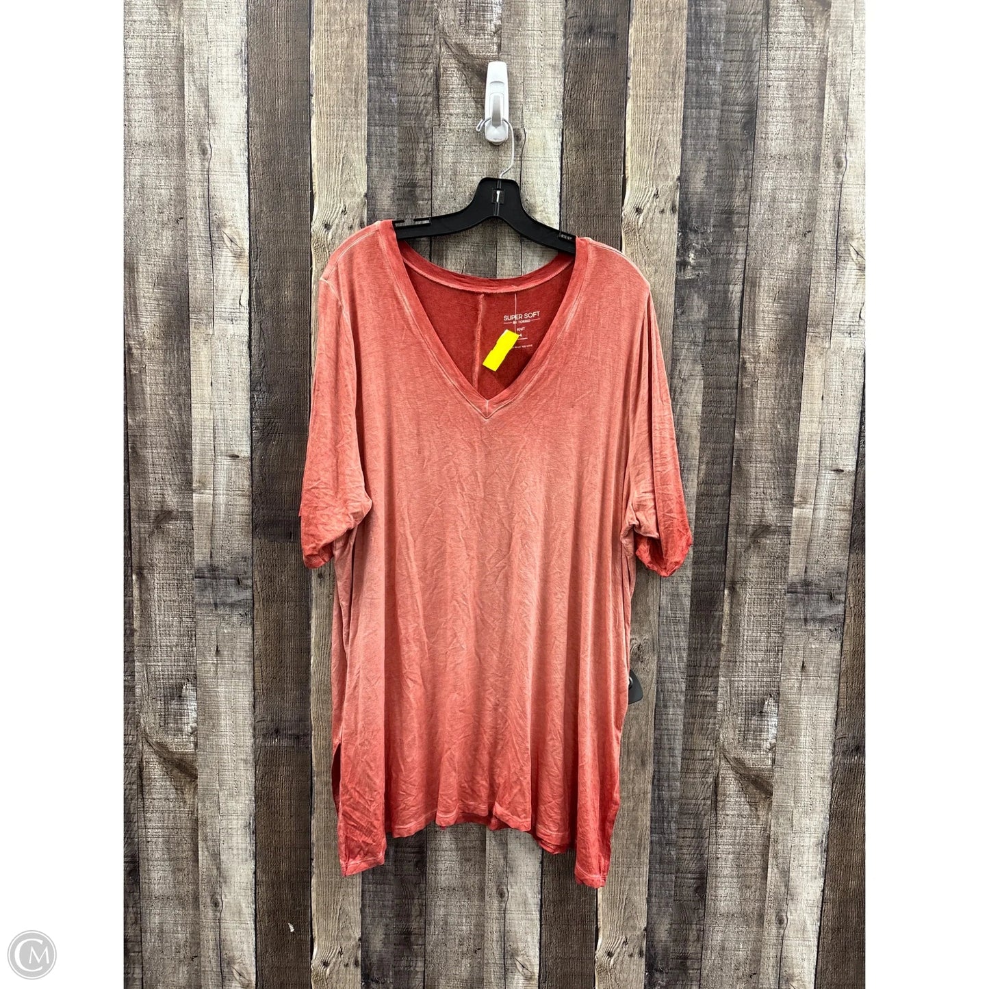 Top Short Sleeve By Torrid In Orange, Size: 4x
