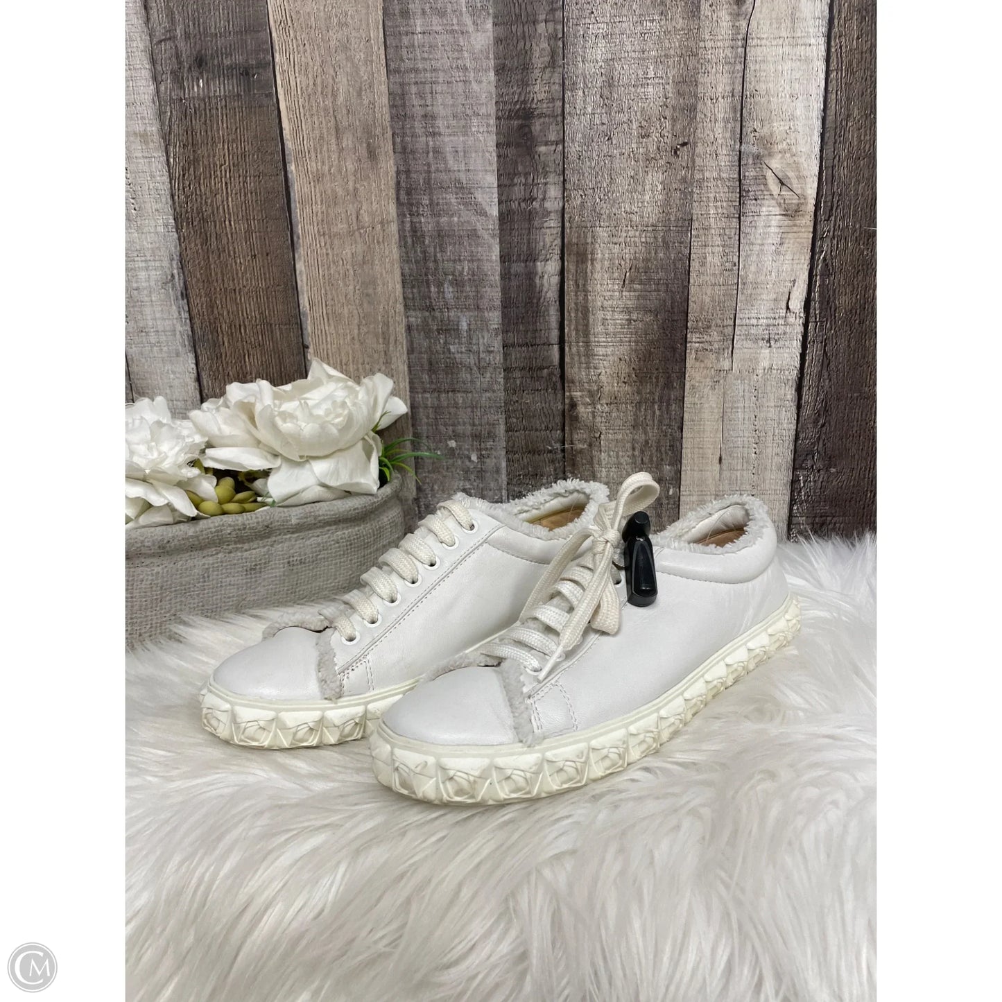 Shoes Designer By Stuart Weitzman In Ivory, Size: 8.5