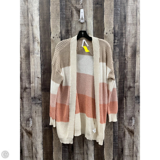 Sweater Cardigan By Dreamers In Multi-colored, Size: S