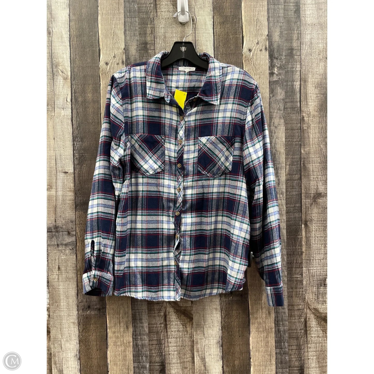 Top Long Sleeve By Maurices In Multi-colored, Size: L