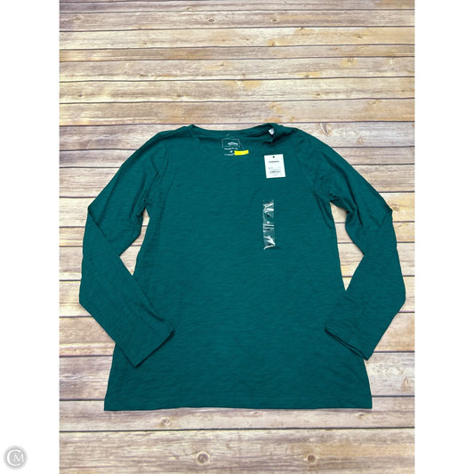 Top Long Sleeve By Sonoma In Green, Size: M