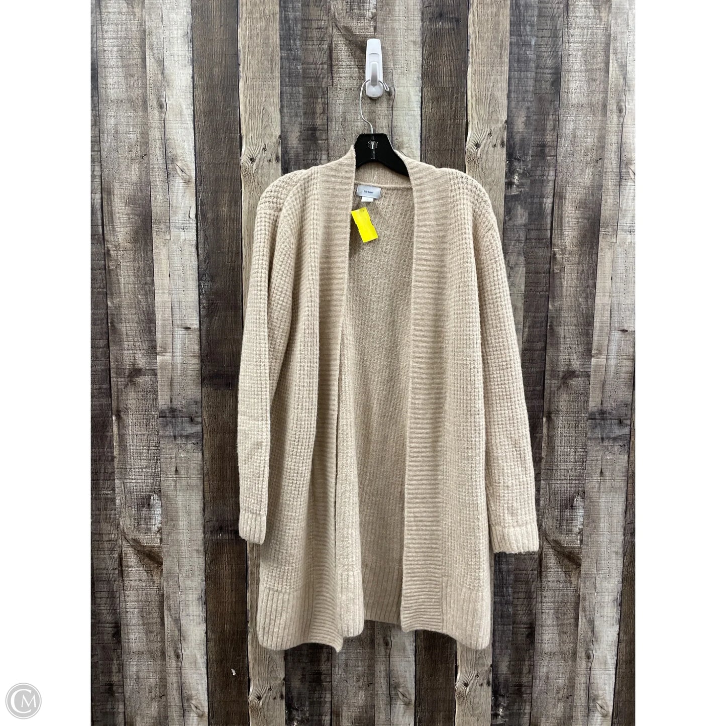 Sweater Cardigan By Old Navy In Tan, Size: M
