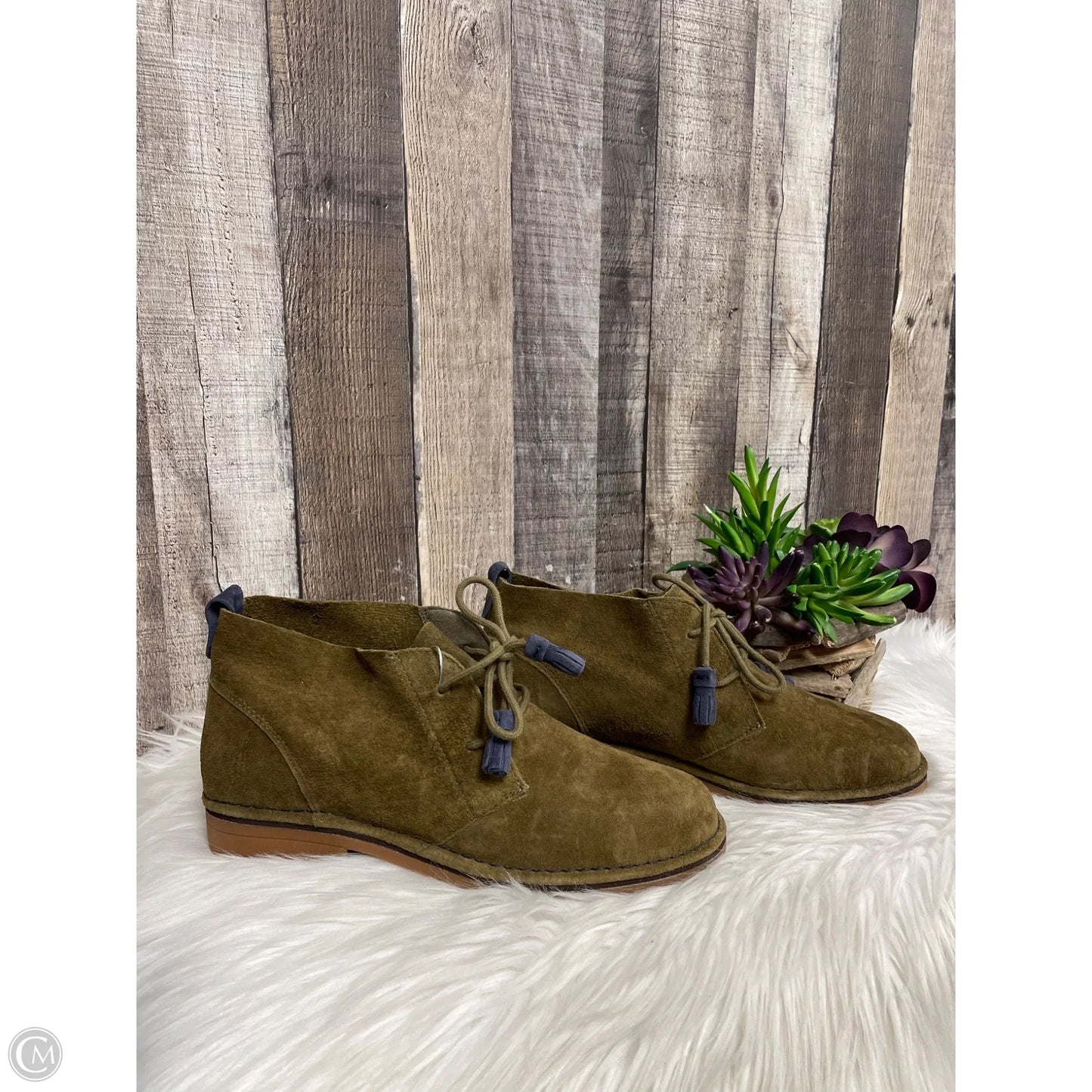 Shoes Flats By Hush Puppies In Green, Size: 8.5