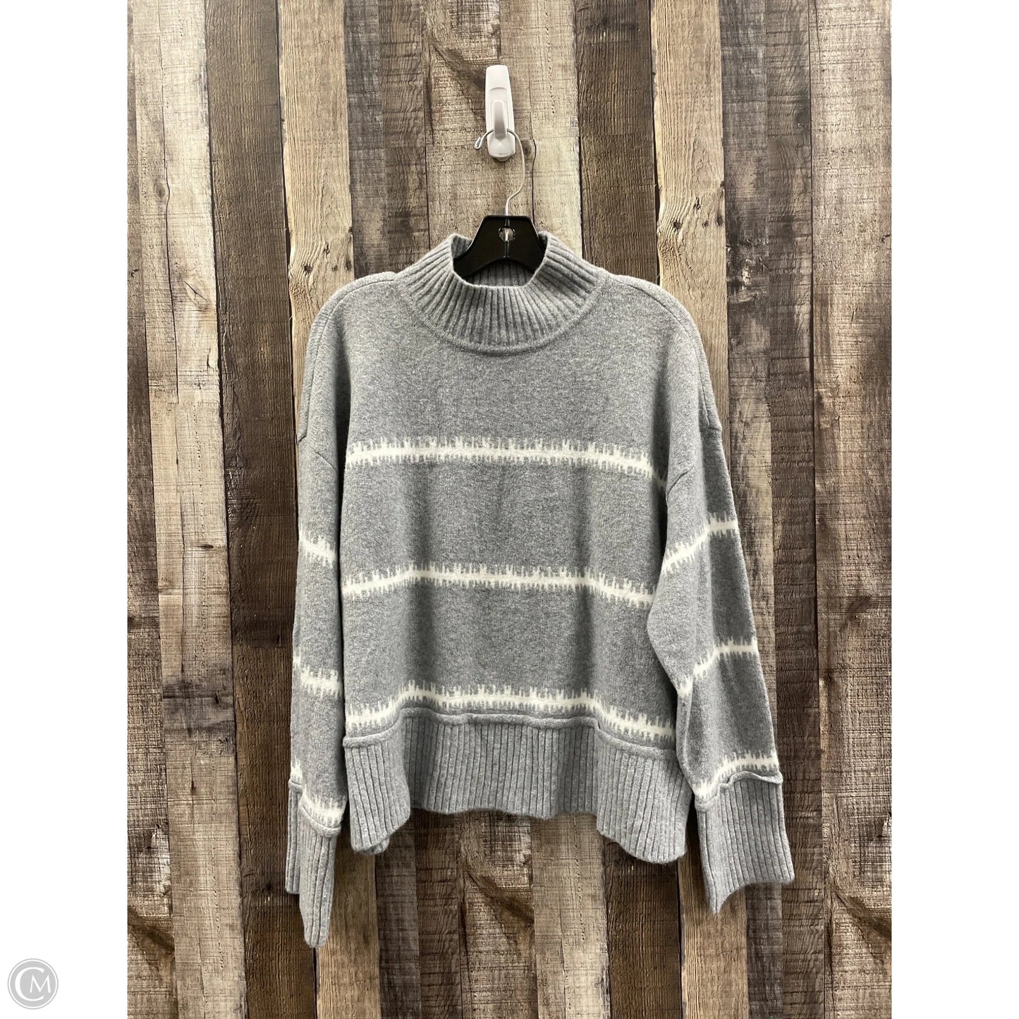 Sweater By Nine West In Grey, Size: Xl