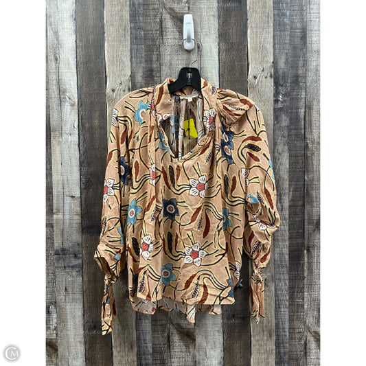 Top Long Sleeve By Christian Siriano In Multi-colored, Size: S