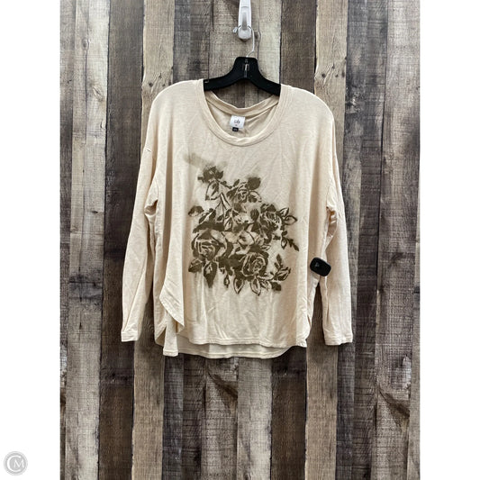 Top Long Sleeve By Cabi In Cream, Size: Xs