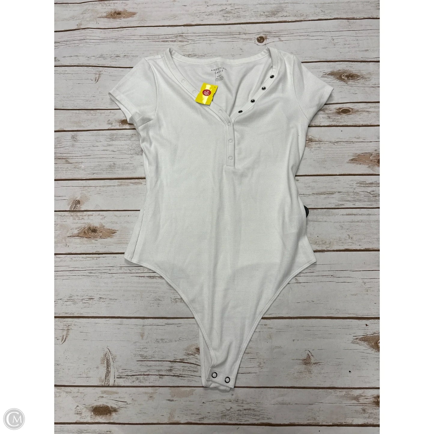Bodysuit By American Eagle In White, Size: M