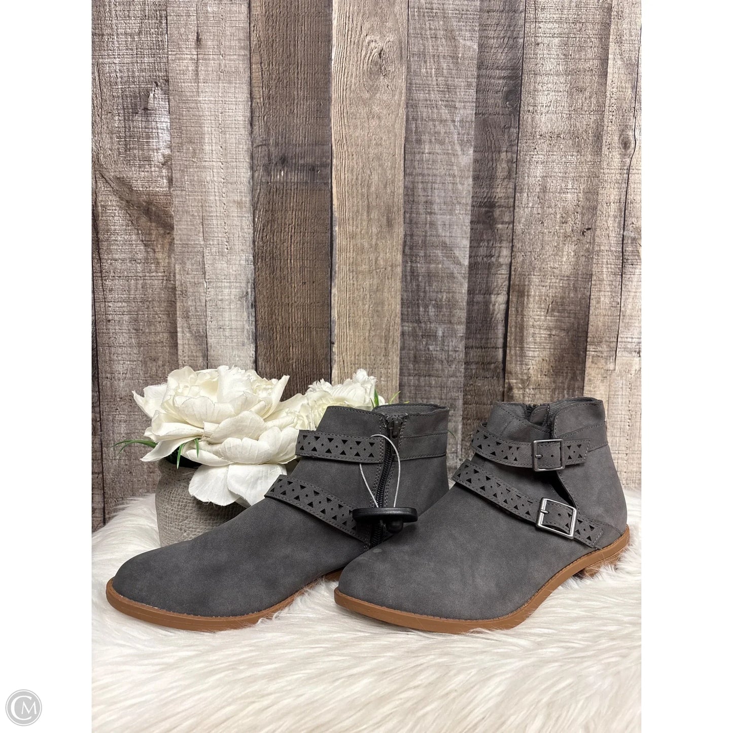 Boots Ankle Flats By American Eagle In Grey, Size: 9