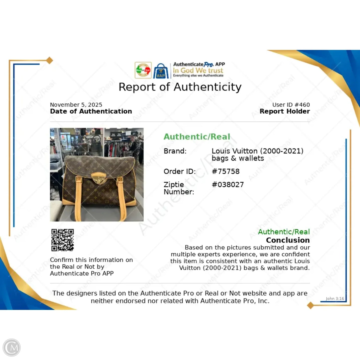 Handbag Luxury Designer By Louis Vuitton, Size: Large