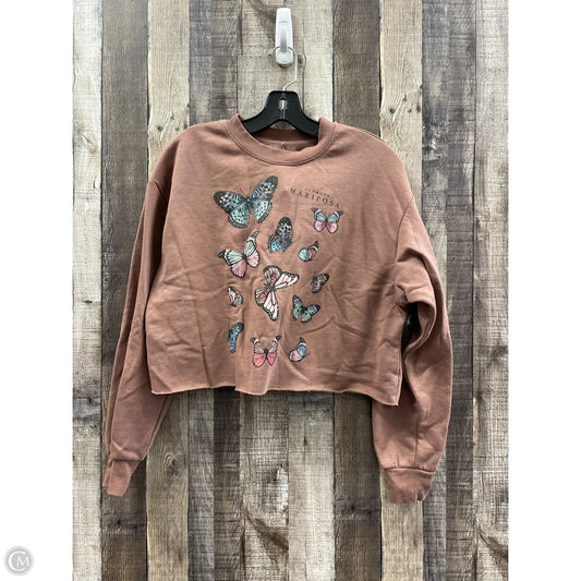 Top Long Sleeve By Cmf In Brown, Size: S