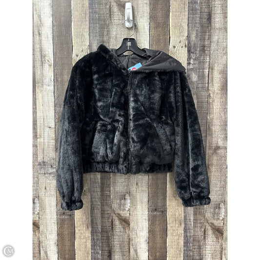 Jacket Faux Fur & Sherpa By Cmf In Black, Size: M