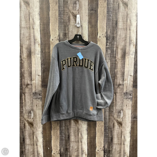 Sweatshirt Crewneck By Pressbox In Grey, Size: L