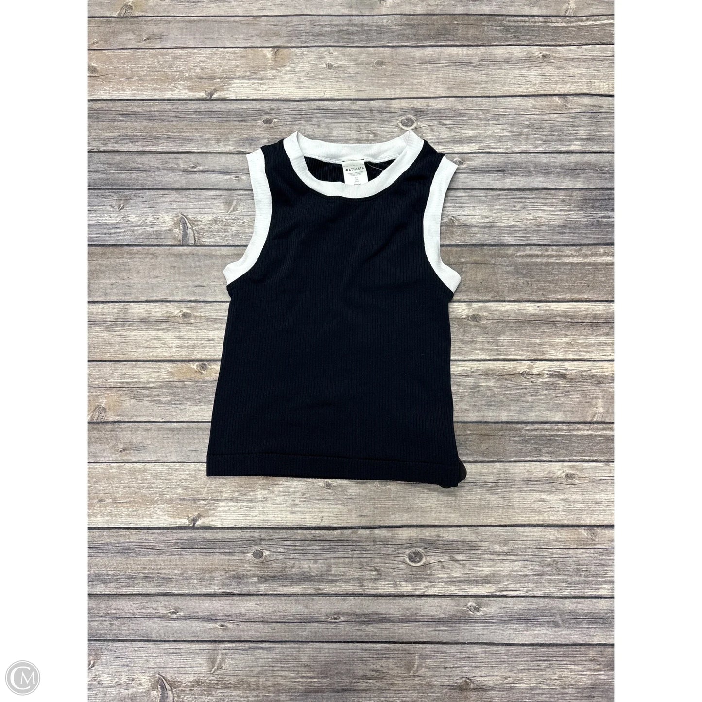 Athletic Tank Top By Athleta In Black & White, Size: Xs