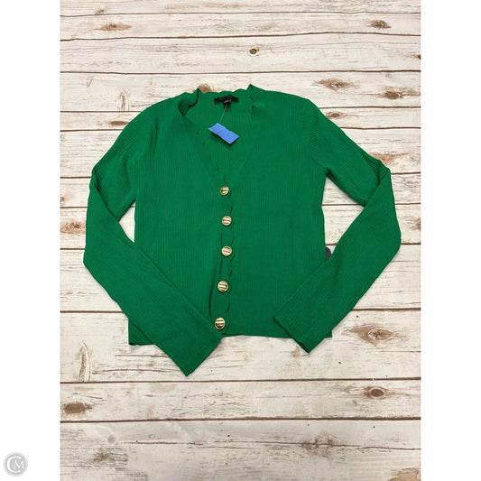 Sweater Cardigan By Ann Taylor In Green, Size: M