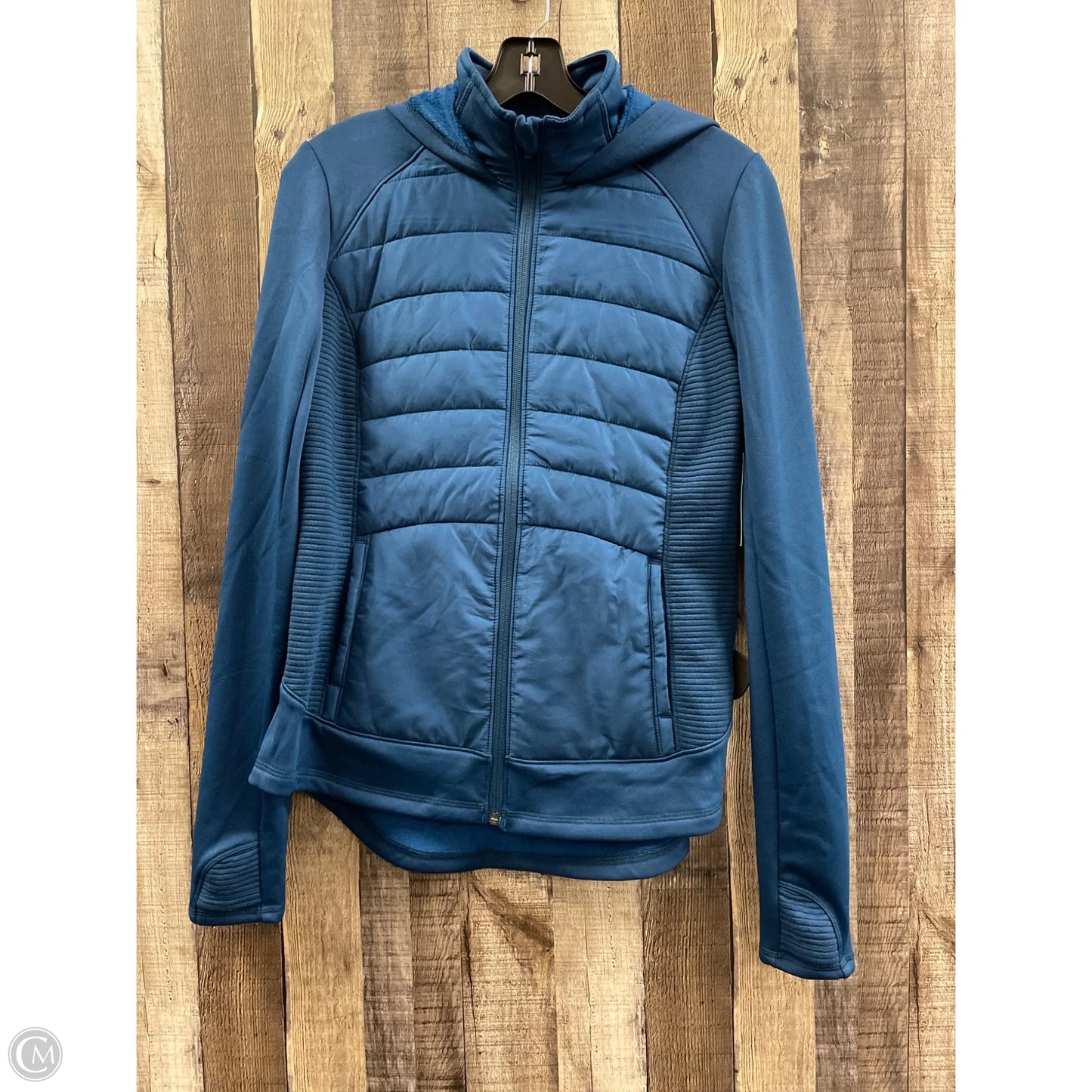 Athletic Jacket By Tek Gear In Blue, Size: M