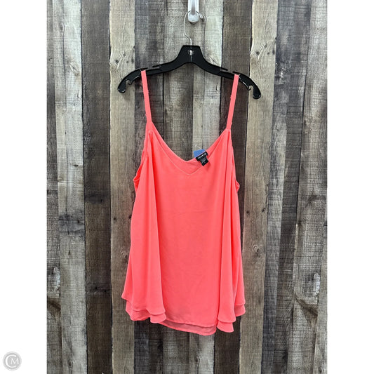 Top Sleeveless By Torrid In Orange, Size: 2x