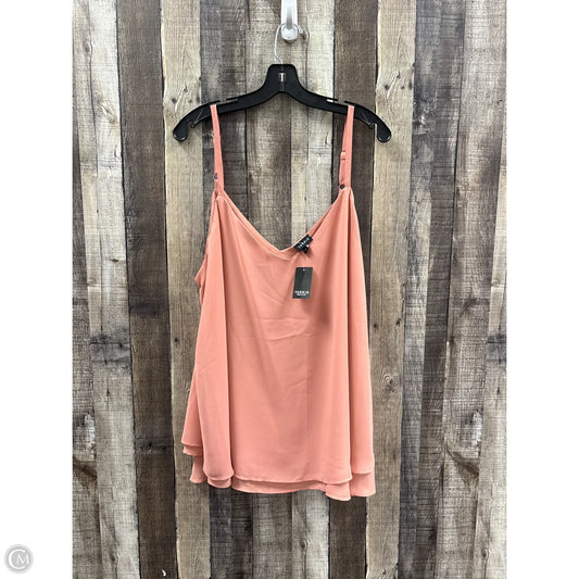 Top Sleeveless By Torrid In Peach, Size: 2x
